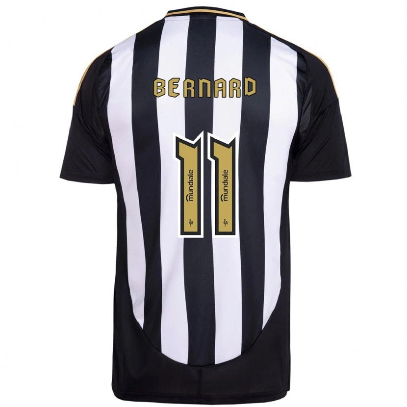 Danxen Bambino Maglia Bernard #11 Bianco Nero Kit Gara Home 2025/26 Maglietta