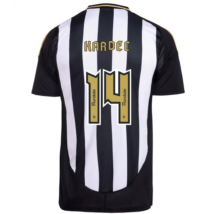 Danxen Bambino Maglia Alan Kardec #14 Bianco Nero Kit Gara Home 2025/26 Maglietta