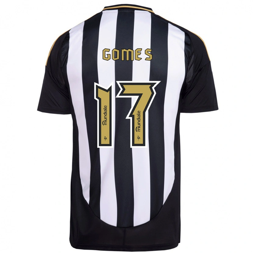Danxen Bambino Maglia Igor Gomes #17 Bianco Nero Kit Gara Home 2025/26 Maglietta