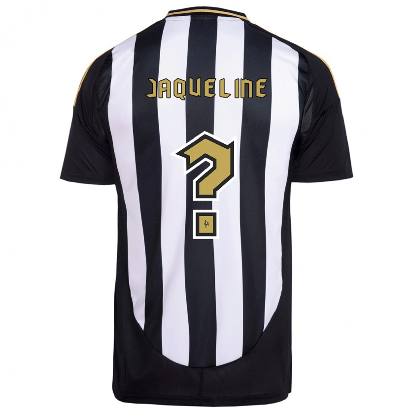 Danxen Bambino Maglia Jaqueline #0 Bianco Nero Kit Gara Home 2025/26 Maglietta