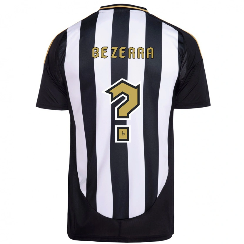 Danxen Bambino Maglia Diogo Bezerra #0 Bianco Nero Kit Gara Home 2025/26 Maglietta