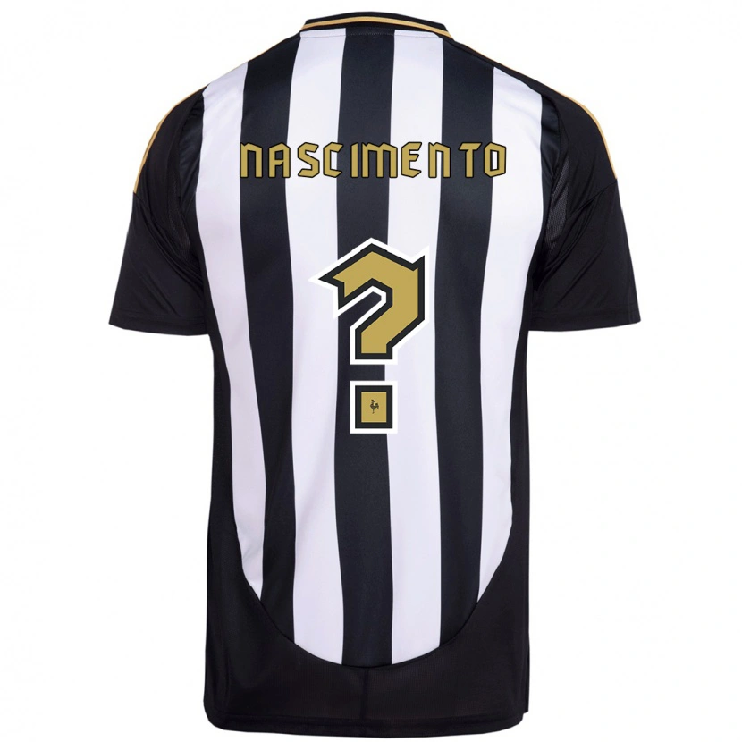 Danxen Bambino Maglia Ruan Nascimento #0 Bianco Nero Kit Gara Home 2025/26 Maglietta