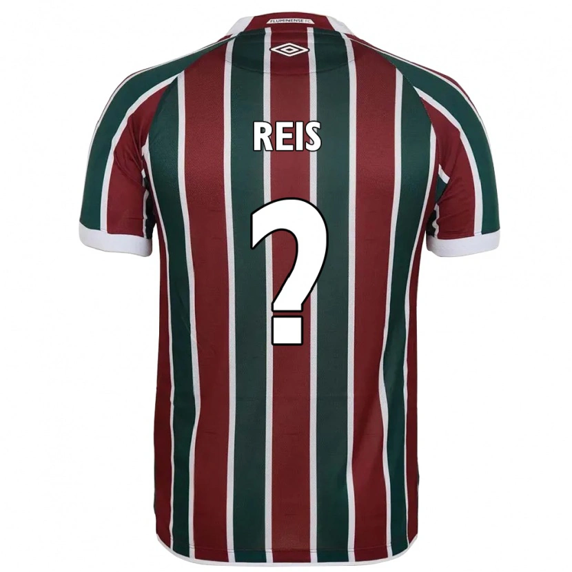 Danxen Bambino Maglia Matheus Reis #0 Verde Borgogna Bianco Kit Gara Home 2025/26 Maglietta