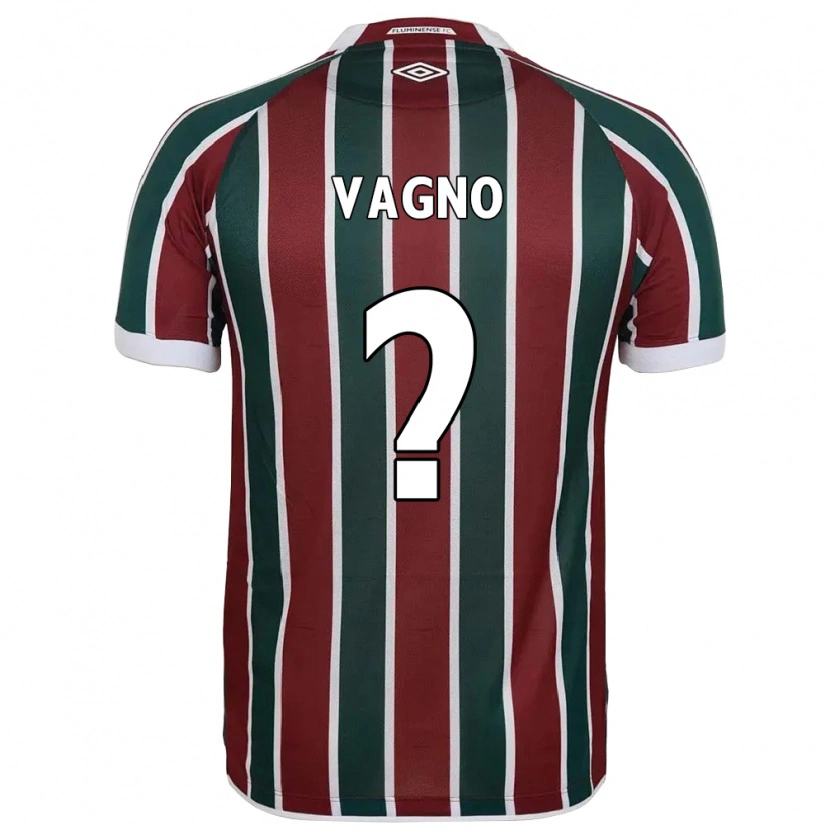 Danxen Bambino Maglia Vagno #0 Verde Borgogna Bianco Kit Gara Home 2025/26 Maglietta