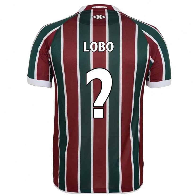 Danxen Bambino Maglia Gustavo Lobo #0 Verde Borgogna Bianco Kit Gara Home 2025/26 Maglietta