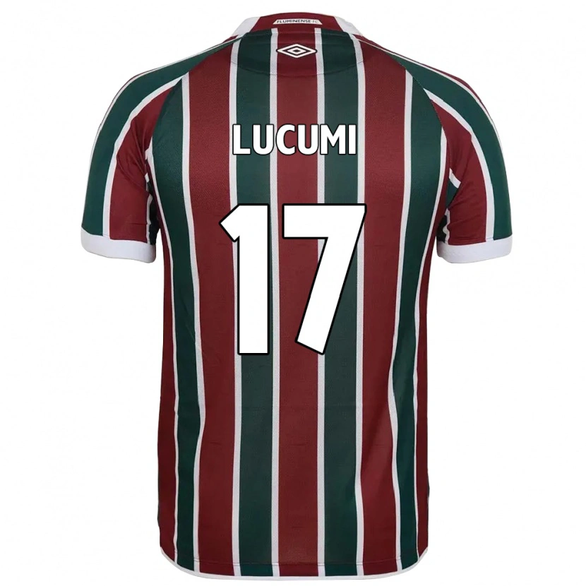 Danxen Bambino Maglia Jan Lucumi #17 Verde Borgogna Bianco Kit Gara Home 2025/26 Maglietta