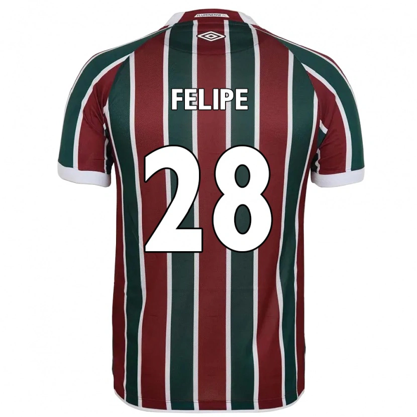 Danxen Bambino Maglia Riquelme #28 Verde Borgogna Bianco Kit Gara Home 2025/26 Maglietta
