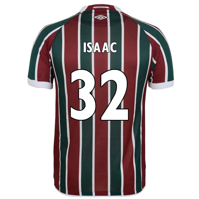 Danxen Bambino Maglia Isaac #32 Verde Borgogna Bianco Kit Gara Home 2025/26 Maglietta