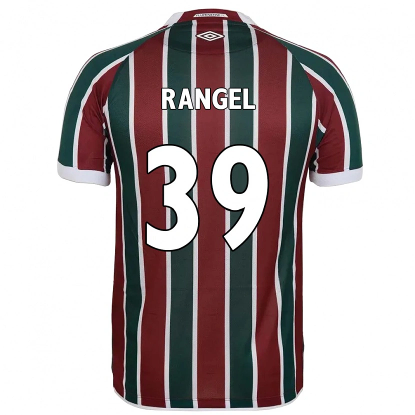Danxen Bambino Maglia Pedro Rangel #39 Verde Borgogna Bianco Kit Gara Home 2025/26 Maglietta