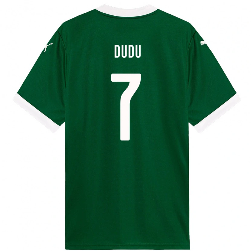 Danxen Bambino Maglia Dudu #7 Verde Bianco Kit Gara Home 2025/26 Maglietta