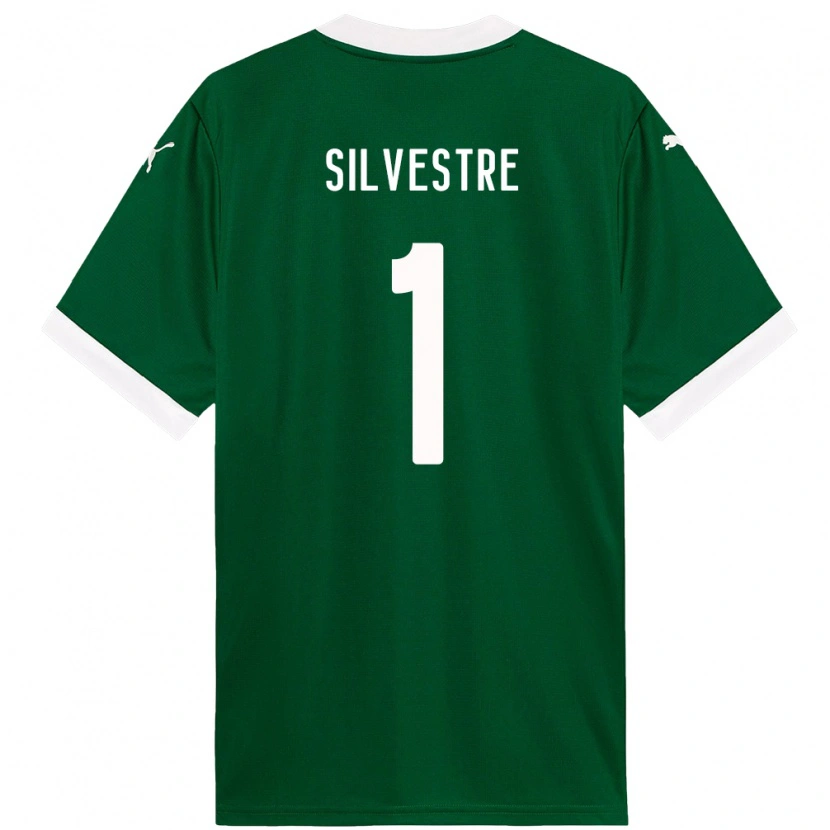 Danxen Bambino Maglia Vinicius Silvestre #1 Verde Bianco Kit Gara Home 2025/26 Maglietta
