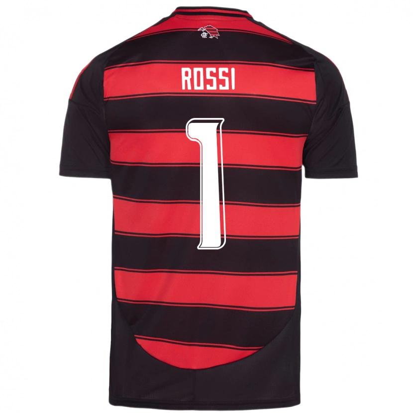 Danxen Bambino Maglia Agustín Rossi #1 Rosso Nero Kit Gara Home 2025/26 Maglietta