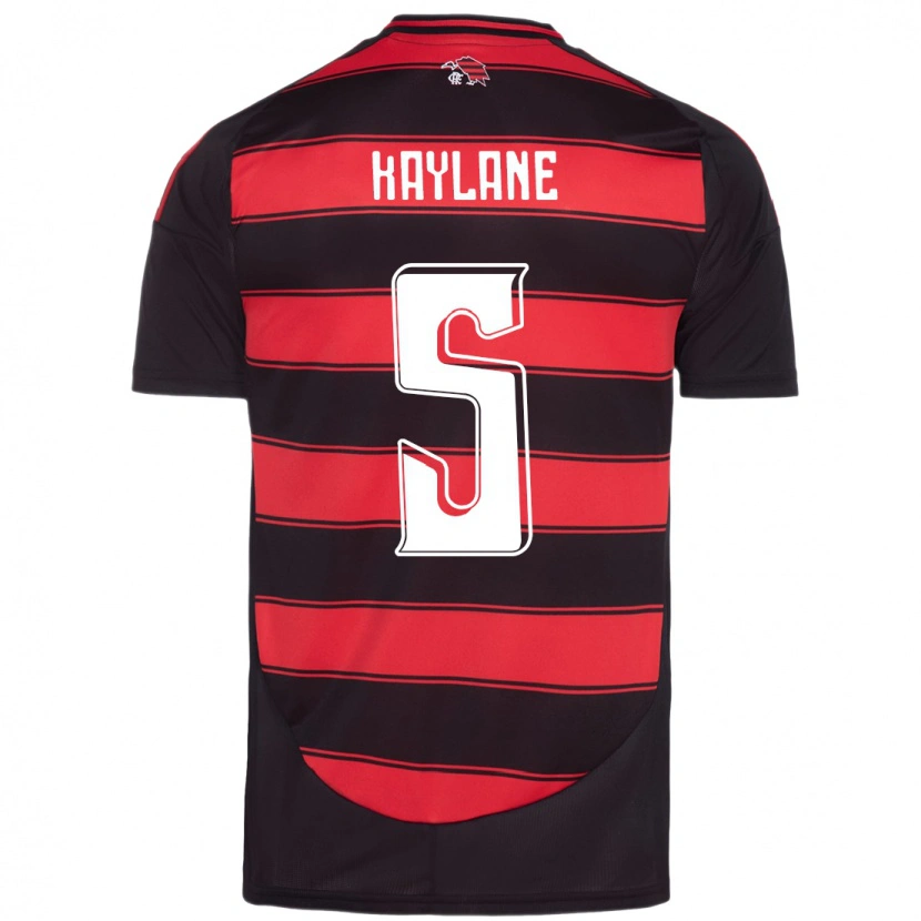 Danxen Bambino Maglia Kaylane #5 Rosso Nero Kit Gara Home 2025/26 Maglietta