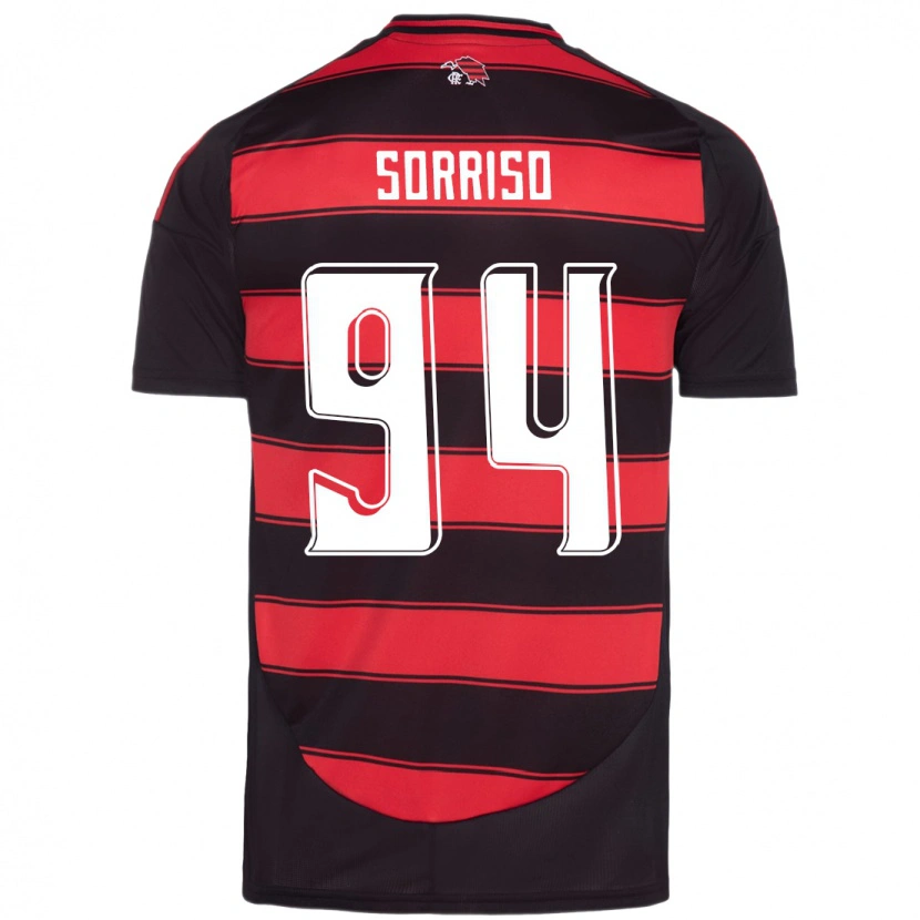Danxen Bambino Maglia Sorriso #94 Rosso Nero Kit Gara Home 2025/26 Maglietta