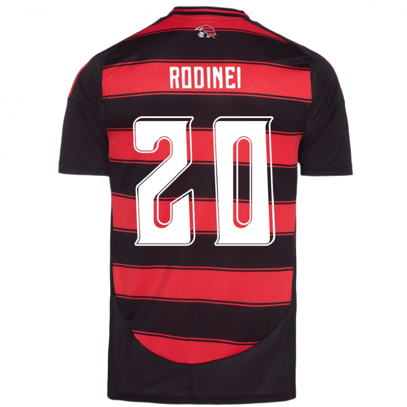 Danxen Bambino Maglia Rodinei #20 Rosso Nero Kit Gara Home 2025/26 Maglietta
