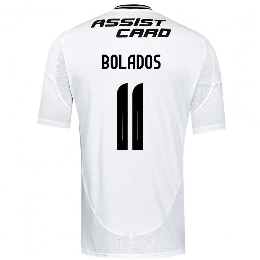 Danxen Bambino Maglia Marcos Bolados #11 Nero Bianco Giallo Kit Gara Home 2025/26 Maglietta