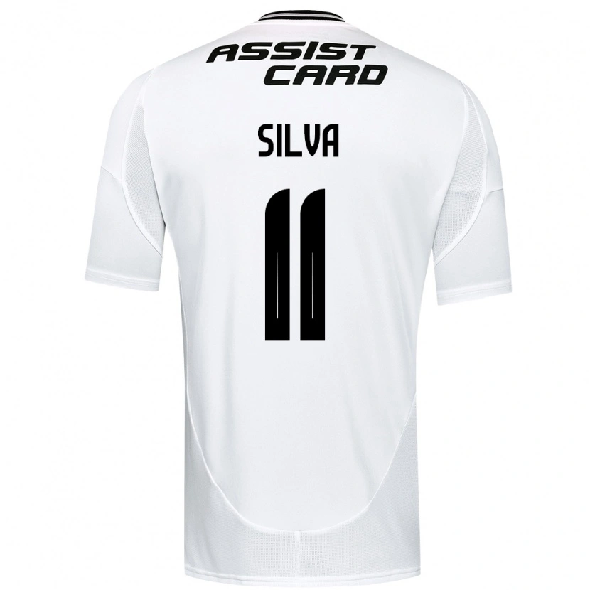 Danxen Bambino Maglia Martín Silva #11 Nero Bianco Giallo Kit Gara Home 2025/26 Maglietta