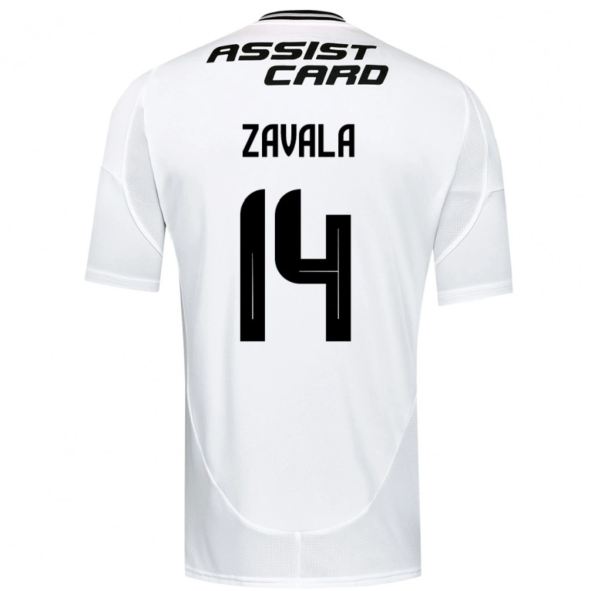 Danxen Bambino Maglia Cristián Zavala #14 Nero Bianco Giallo Kit Gara Home 2025/26 Maglietta