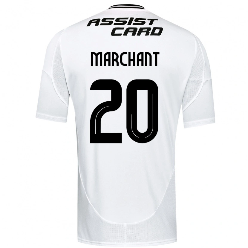 Danxen Bambino Maglia Francisco Marchant #20 Nero Bianco Giallo Kit Gara Home 2025/26 Maglietta