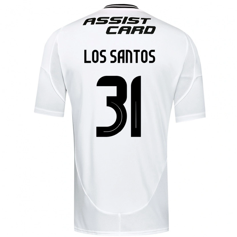 Danxen Bambino Maglia Matías De Los Santos #31 Nero Bianco Giallo Kit Gara Home 2025/26 Maglietta