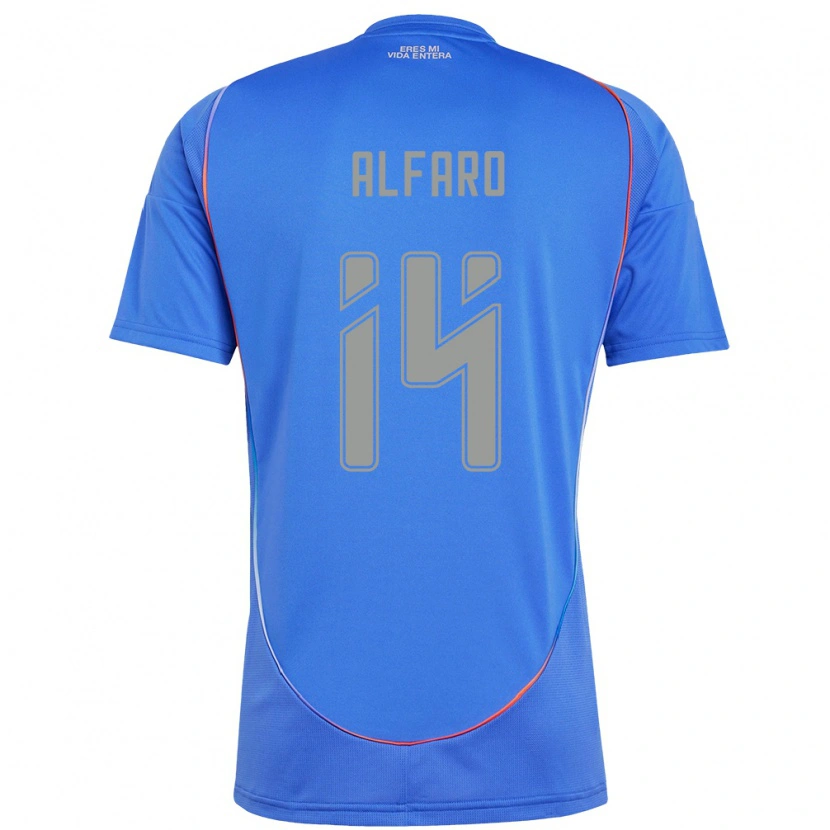 Danxen Bambino Maglia Julián Alfaro #14 Azzurro Cielo Kit Gara Home 2025/26 Maglietta