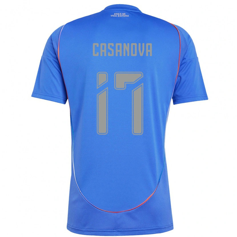 Danxen Bambino Maglia Luis Casanova #17 Azzurro Cielo Kit Gara Home 2025/26 Maglietta