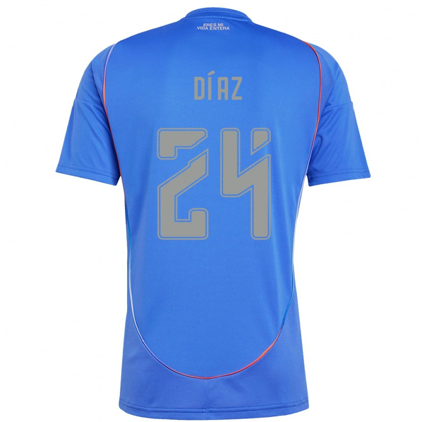 Danxen Bambino Maglia Antonio Díaz #24 Azzurro Cielo Kit Gara Home 2025/26 Maglietta