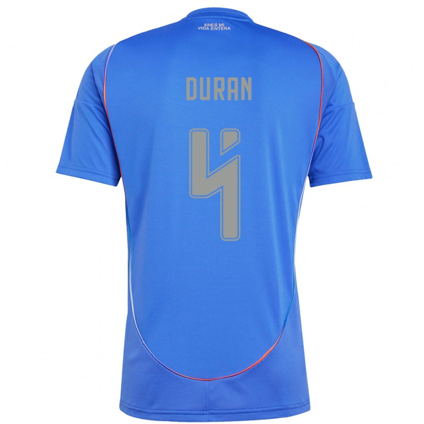 Danxen Bambino Maglia Ignacia Durán #4 Azzurro Cielo Kit Gara Home 2025/26 Maglietta