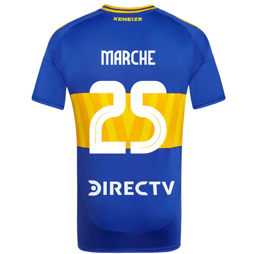 Danxen Bambino Maglia Agustín Marchesín #25 Blu Royal Giallo Kit Gara Home 2025/26 Maglietta