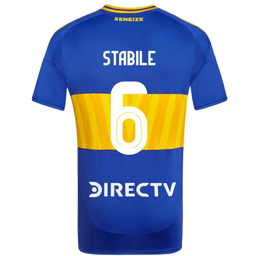Danxen Bambino Maglia Eliana Stábile #6 Blu Royal Giallo Kit Gara Home 2025/26 Maglietta
