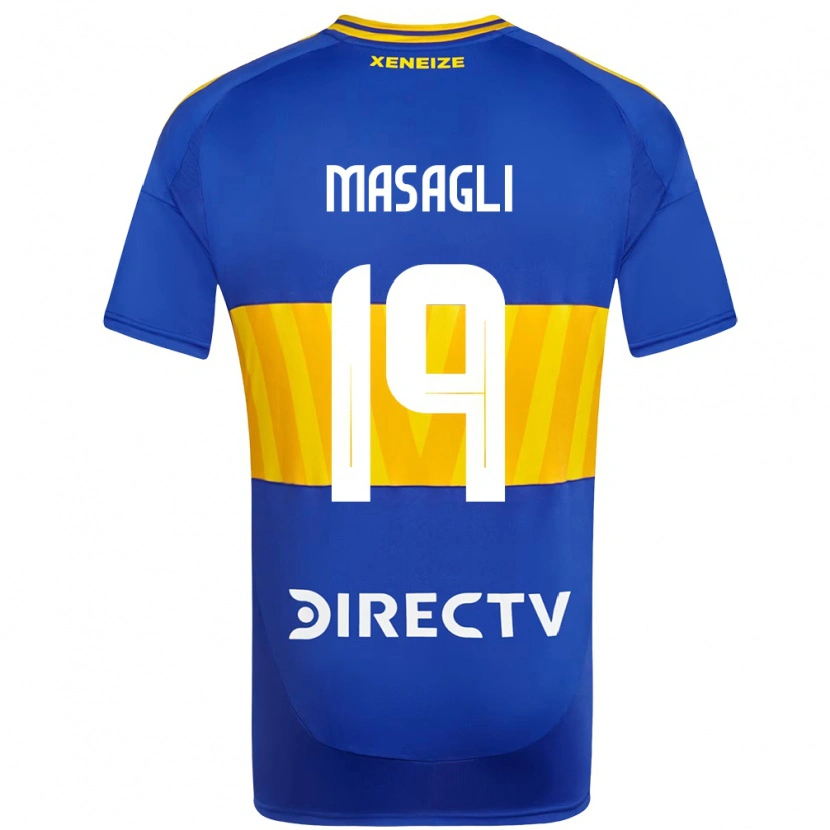 Danxen Bambino Maglia Yohana Masagli #19 Blu Royal Giallo Kit Gara Home 2025/26 Maglietta