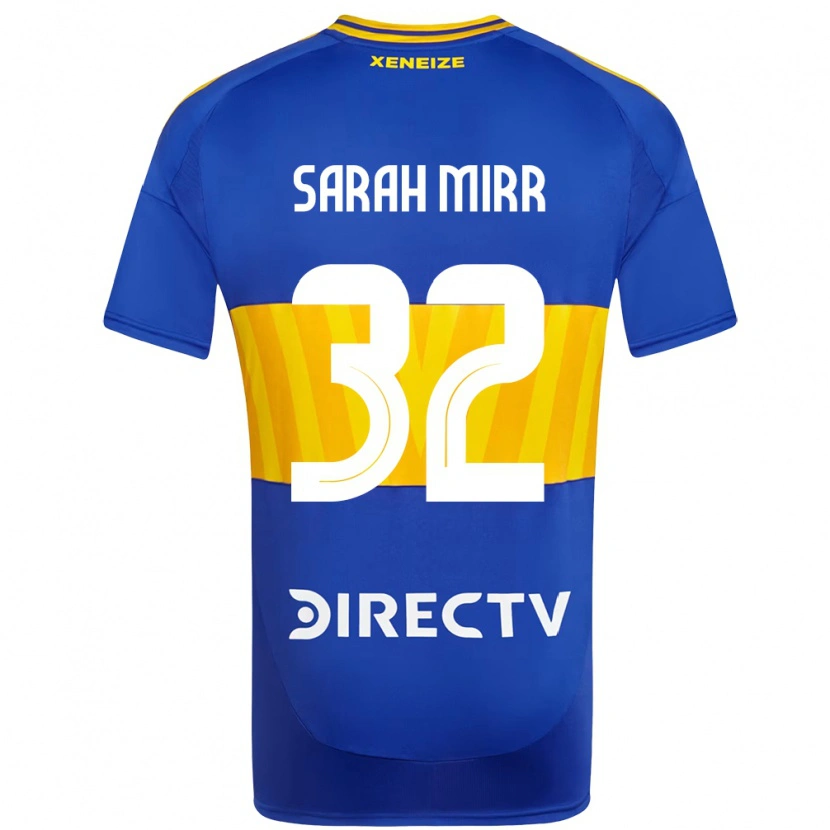 Danxen Bambino Maglia Sarah Mirr #32 Blu Royal Giallo Kit Gara Home 2025/26 Maglietta