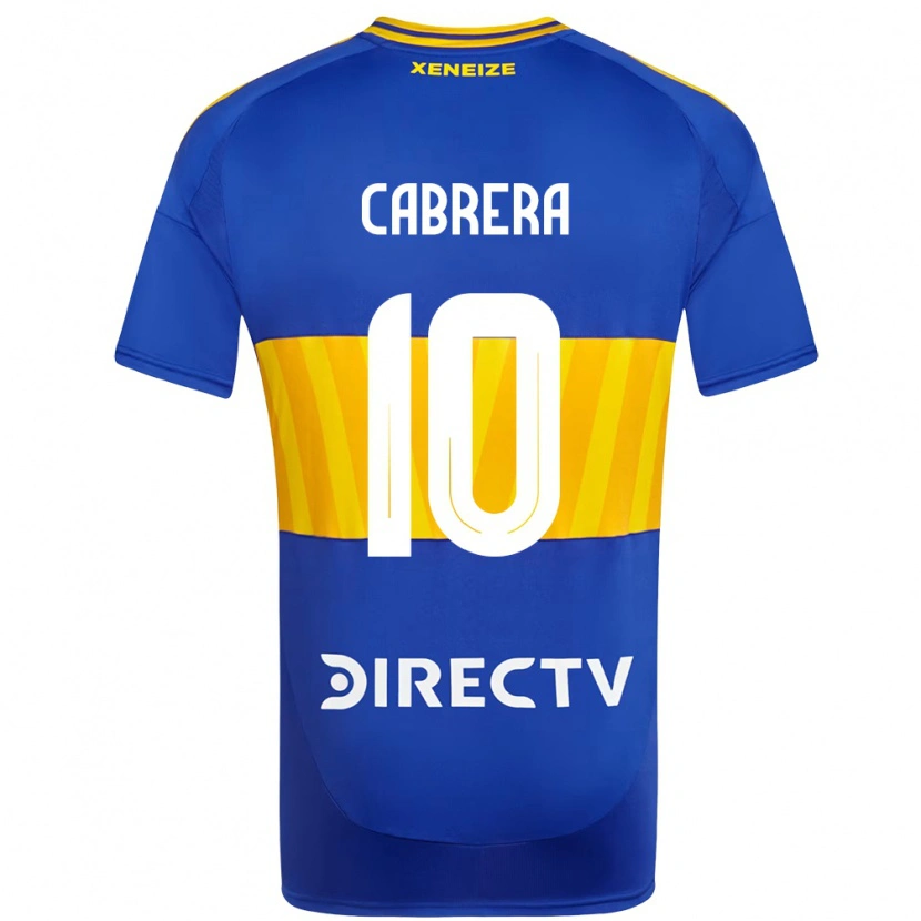 Danxen Bambino Maglia Micaela Cabrera #10 Blu Royal Giallo Kit Gara Home 2025/26 Maglietta