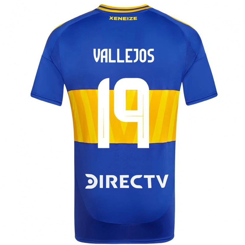 Danxen Bambino Maglia Fabiana Vallejos #19 Blu Royal Giallo Kit Gara Home 2025/26 Maglietta