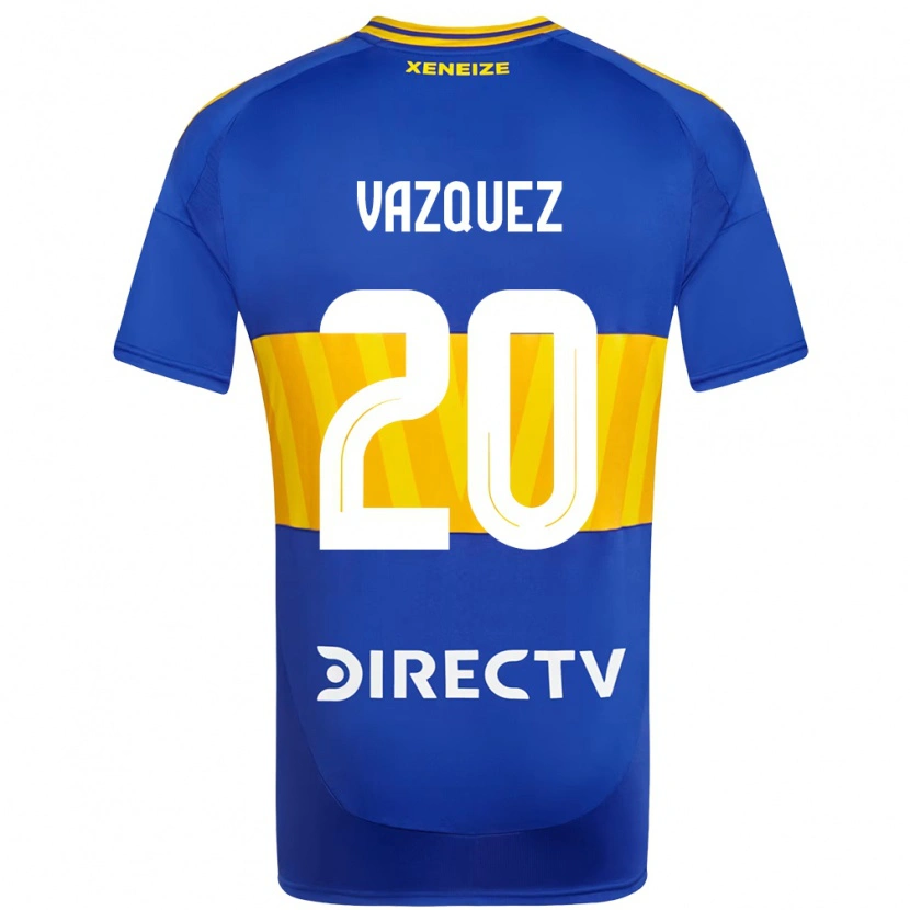 Danxen Bambino Maglia Constanza Vazquez #20 Blu Royal Giallo Kit Gara Home 2025/26 Maglietta