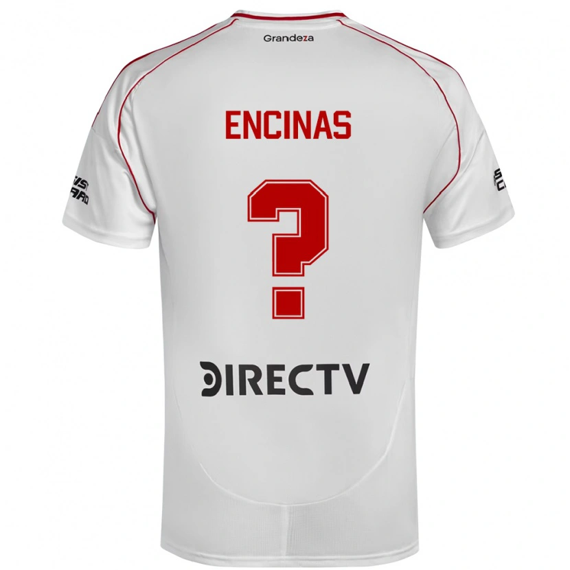 Danxen Bambino Maglia Axel Encinas #0 Bianco Rosso Kit Gara Home 2025/26 Maglietta