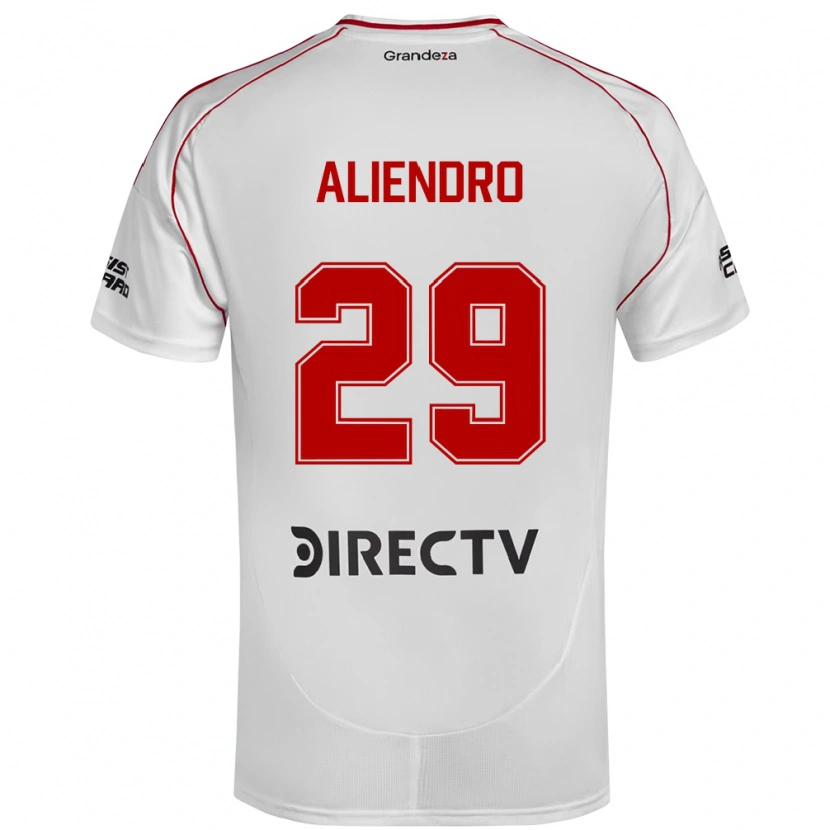 Danxen Bambino Maglia Rodrigo Aliendro #29 Bianco Rosso Kit Gara Home 2025/26 Maglietta