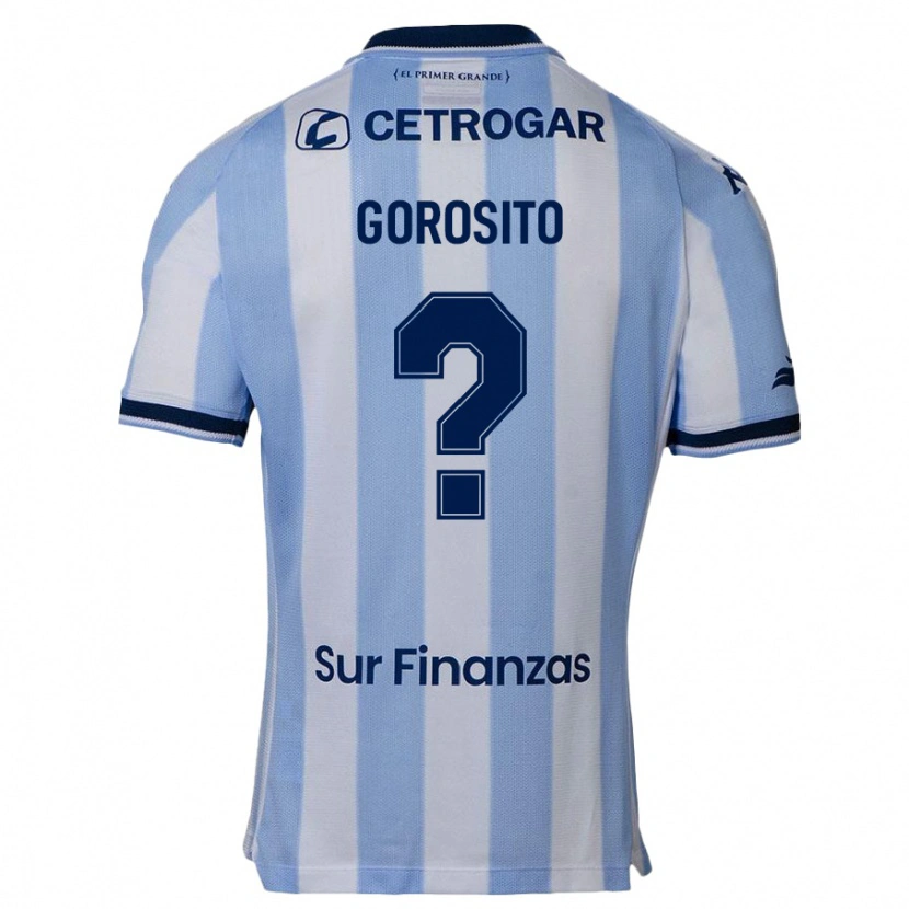 Danxen Bambino Maglia Ivan Gorosito #0 Azzurro Cielo Kit Gara Home 2025/26 Maglietta