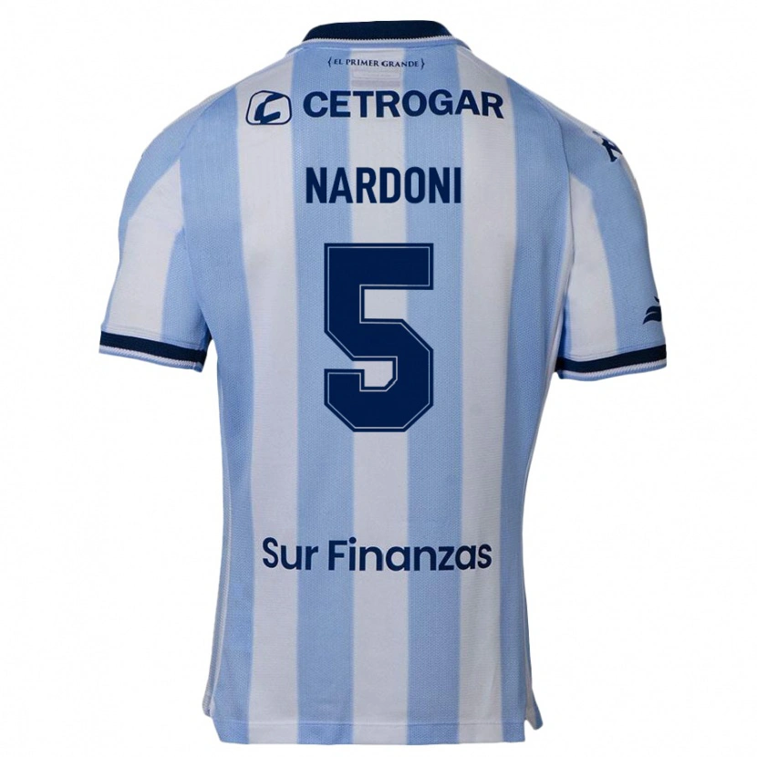 Danxen Bambino Maglia Juan Ignacio Nardoni #5 Azzurro Cielo Kit Gara Home 2025/26 Maglietta