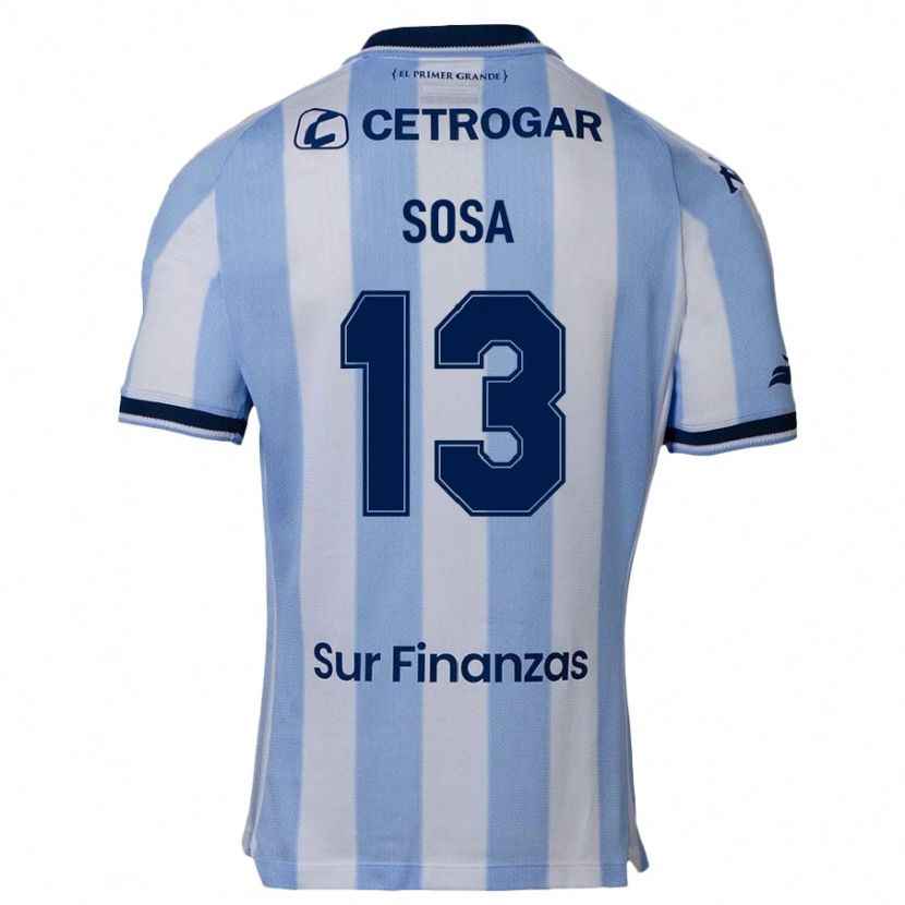 Danxen Bambino Maglia Santiago Sosa #13 Azzurro Cielo Kit Gara Home 2025/26 Maglietta
