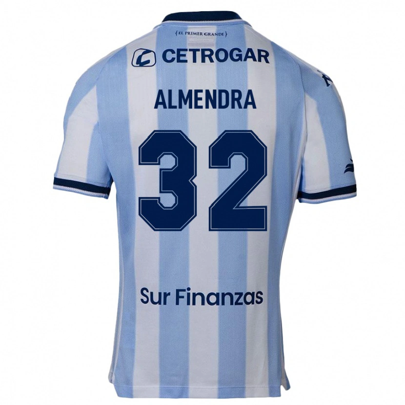 Danxen Bambino Maglia Agustín Almendra #32 Azzurro Cielo Kit Gara Home 2025/26 Maglietta