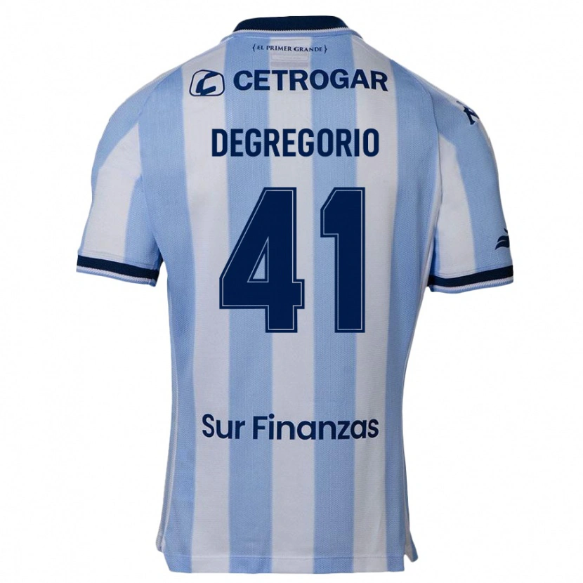 Danxen Bambino Maglia Ramiro Degregorio #41 Azzurro Cielo Kit Gara Home 2025/26 Maglietta