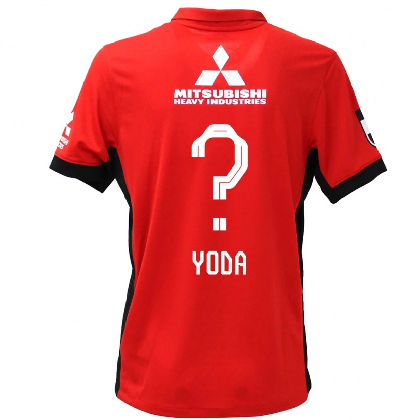 Danxen Bambino Maglia Soshi Yoda #0 Rosso Bianco Kit Gara Home 2025/26 Maglietta