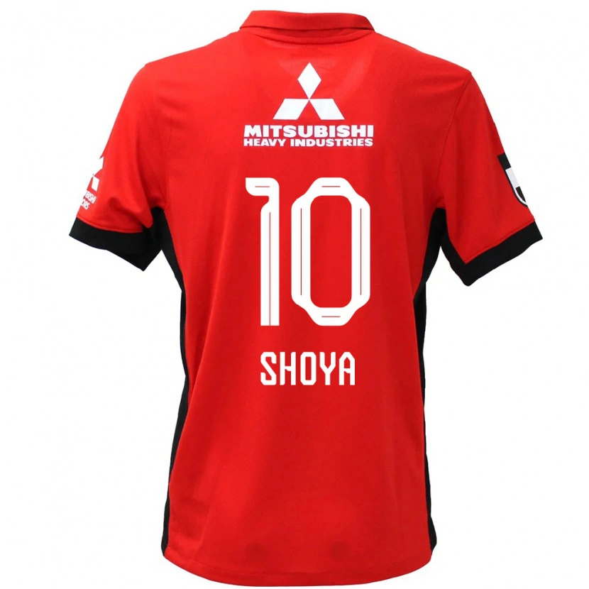 Danxen Bambino Maglia Shoya Nakajima #10 Rosso Bianco Kit Gara Home 2025/26 Maglietta