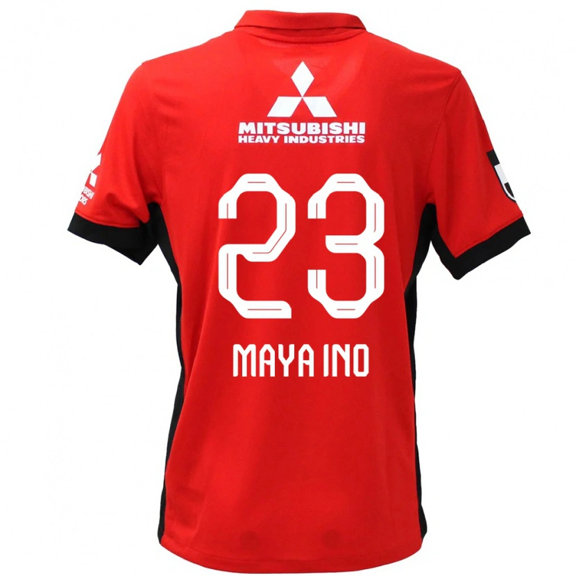 Danxen Bambino Maglia Maya Ino #23 Rosso Bianco Kit Gara Home 2025/26 Maglietta
