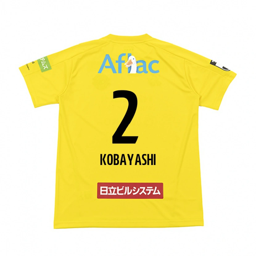 Danxen Bambino Maglia Kensei Kobayashi #2 Nero Giallo Kit Gara Home 2025/26 Maglietta