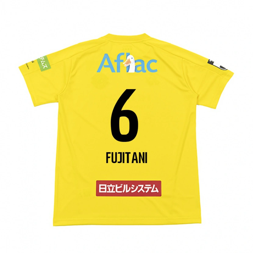 Danxen Bambino Maglia Atsuto Fujitani #6 Nero Giallo Kit Gara Home 2025/26 Maglietta