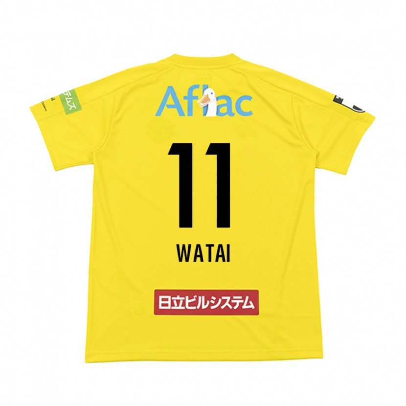 Danxen Bambino Maglia Masaki Watai #11 Nero Giallo Kit Gara Home 2025/26 Maglietta