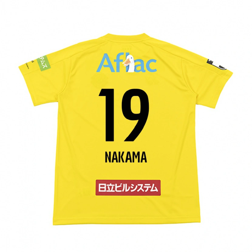 Danxen Bambino Maglia Hayato Nakama #19 Nero Giallo Kit Gara Home 2025/26 Maglietta