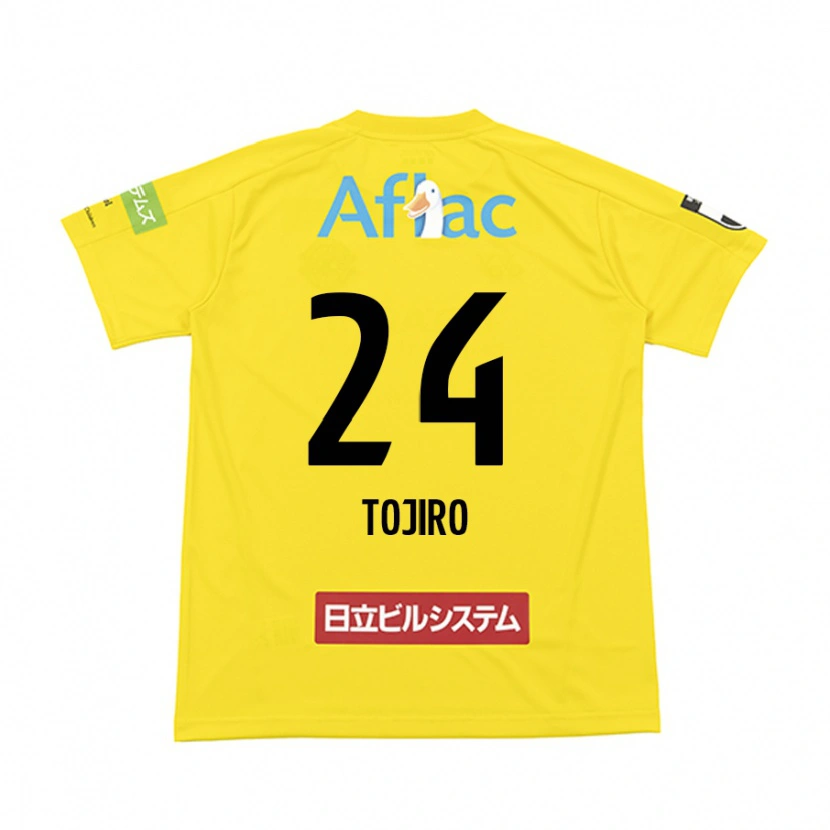 Danxen Bambino Maglia Tojiro Kubo #24 Nero Giallo Kit Gara Home 2025/26 Maglietta